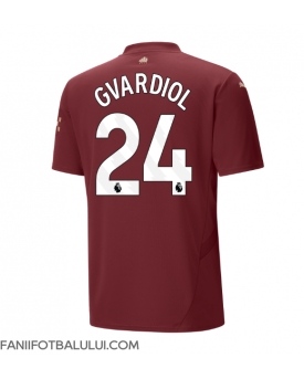 Manchester City Josko Gvardiol #24 Tricou Fotbal Replică 2024-25 Barbati Treilea